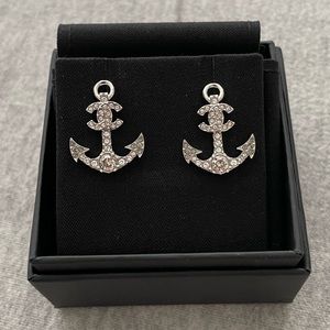 CHANEL 18A ANCHOR CC EARRINGS